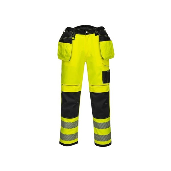 Portwest T501 PW3 Hi-Vis Yellow Holster Trousers Waist 34in Portwest T501 PW3 Hi-Vis Yellow Holster Trousers Waist 34in