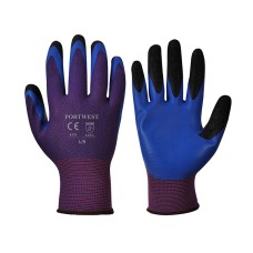 Portwest A175 Red/Blue Duo Flex Gloves - L (Size 9)