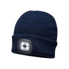 Portwest B029 LED Head Light Beanie - Navy