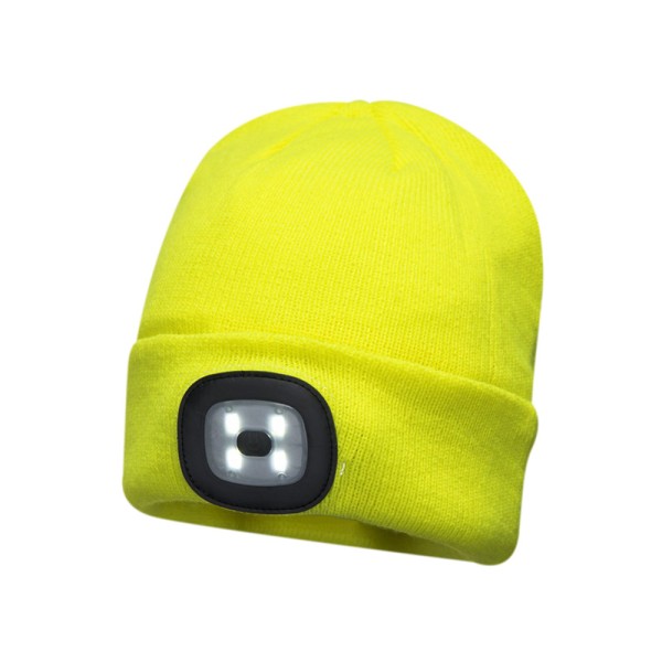 Portwest B029 LED Head Light Beanie - Yellow Portwest B029 LED Head Light Beanie - Yellow