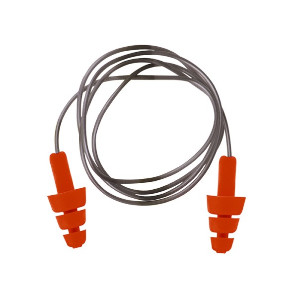 Portwest EP04 Orange Corded Earplugs (Pack 50) Portwest EP04 Orange Corded Earplugs (Pack 50)