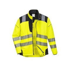 Portwest T402 Hi-Vis Yellow/Black Softshell Jacket - XL (46-48in)