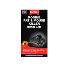 Rentokil Rodine Rat & Mouse Killer Grain Bait (Sachets 6)