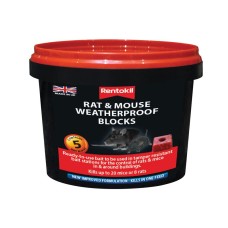 Rentokil Rat & Mouse Weatherproof Blocks (Tub of 5)