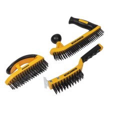 Roughneck Heavy Duty Wire Brush Set (3pc)