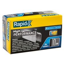Rapid 28/10 10mm DP x 5m Galvanised Staples Box 5 x 1000