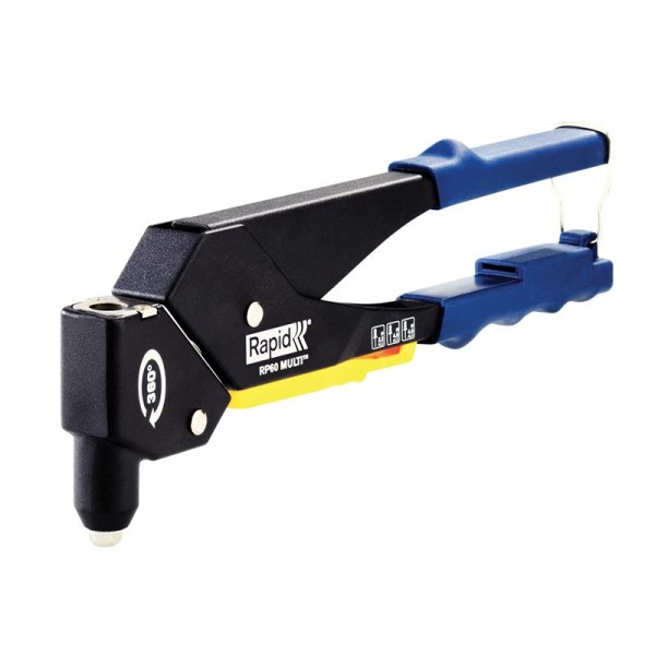 Rapid RP60 MULTI™ Pivoting Head Riveter in Case Rapid RP60 MULTI™ Pivoting Head Riveter in Case