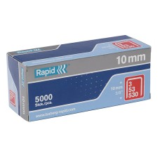 Rapid 53/10B 10mm Galvanised Staples Box 5000