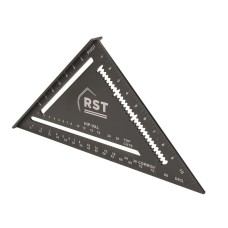 R.S.T. Aluminium Black Rafter Square 12in