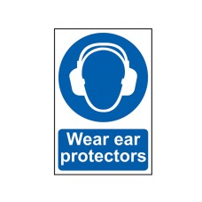 Scan Wear Ear Protectors - PVC Sign 200 x 300mm