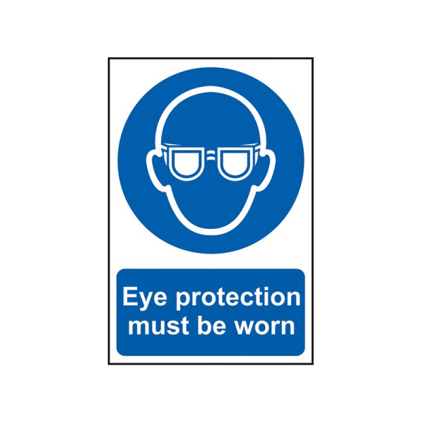 Scan Eye Protection Must Be Worn - PVC 200 x 300mm Scan Eye Protection Must Be Worn - PVC 200 x 300mm