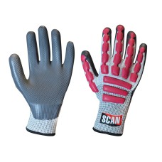 Scan Anti-Impact Latex Cut 5 Gloves - XXL (Size 11)