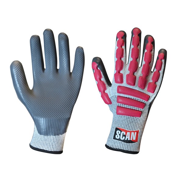 Scan Anti-Impact Latex Cut 5 Gloves - XXL (Size 11) Scan Anti-Impact Latex Cut 5 Gloves - XXL (Size 11)