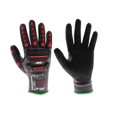 Scan Nitrile Palm Impact Cut D Gloves - L (Size 9)