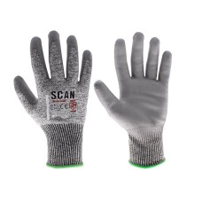 Scan PU Palm Cut D Gloves - L (Size 9)