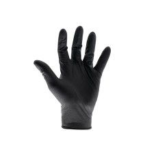 Scan Black Heavy-Duty Nitrile Disposable Gloves XL (Box of 100)
