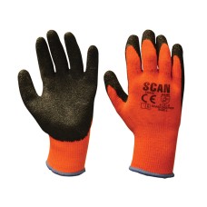 Scan Thermal Latex Coated Gloves - XL (Size 10) (Pack 5)