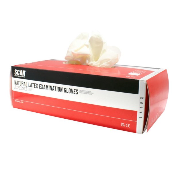 Scan Latex Gloves - XL (Box 100) Scan Latex Gloves - XL (Box 100)