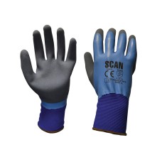 Scan Waterproof Latex Gloves - XL (Size 10)
