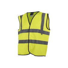 Scan Hi-Vis Yellow Waistcoat - XL (48in) (Pack of 80)