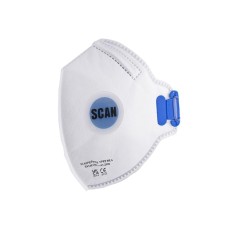 Scan Fold Flat Disposable Mask Valved FP2 Protection (Pack 10)