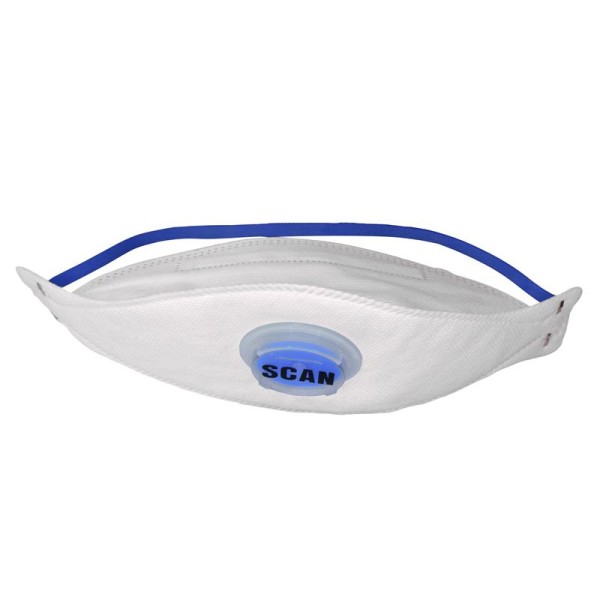 Scan Tri Fold Valved Disposable Mask FFP2 (Pack 3) Scan Tri Fold Valved Disposable Mask FFP2 (Pack 3)