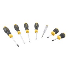 STANLEY® Hand Tools CUSHION GRIP™ Screwdriver Set, 6 Piece + Voltage Tester