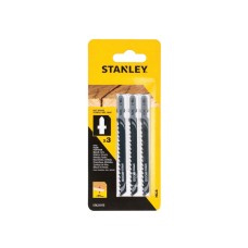 STANLEY® HCS Fast Wood T-Shank Jigsaw Blade 100mm (Pack 3)