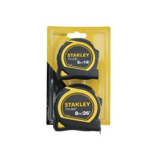 STANLEY® Tylon™ Pocket Tapes 5m/16ft + 8m/26ft (Twin Pack)
