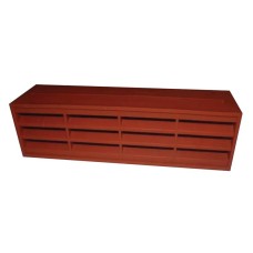Stadium Louvred Airbrick Vent, Terracotta 9 x 3in