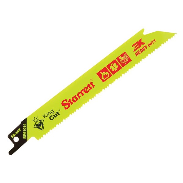 Starrett BR61014-5 Bi-Metal King Cut™ Demolition Blade 152mm 10-14 TPI (Pack 5) Starrett BR61014-5 Bi-Metal King Cut™ Demolition Blade 152mm 10-14 TPI (Pack 5)