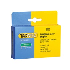 Tacwise 140 Heavy-Duty Staples 8mm (Type T50 G) (Pack 2000) Tacwise 140 Heavy-Duty Staples 8mm (Type T50 G) (Pack 2000)