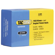 Tacwise 16G Angled Finish Nails63mm for DC618K (Pack 2500) Tacwise 16G Angled Finish Nails63mm for DC618K (Pack 2500)