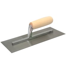 TALAtools Plastering Trowel Wooden Handle 11 x 4.3/4in