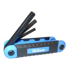 TALAtools Folding Hexagon Key Set, 8 Piece (1.5-8mm)