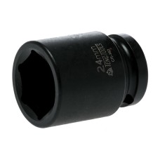 Teng Impact Socket Hexagon 6-Point 1/2in Drive 24mm