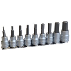 Teng M3812 Socket Clip Rail Hex Socket Metric 3/8in Drive