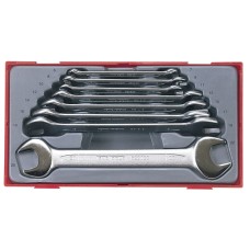 Teng TT6208 Metric Open End Spanner Set, 8 Piece