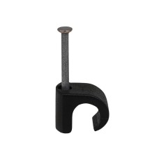 Tillex® Cable Clip Round 5-7 Black 1.2 x 20mm Box 100