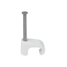tillex® Cable Clip Flat 5x8 White 2.0 x 25mm Box 100