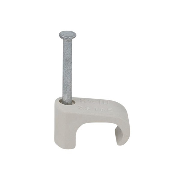 tillex® Cable Clip Flat 6x10 Grey 2.0 x 25mm Box 100 tillex® Cable Clip Flat 6x10 Grey 2.0 x 25mm Box 100