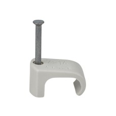 tillex® Cable Clip Flat 7x14 Grey 2.0 x 25mm Box 100