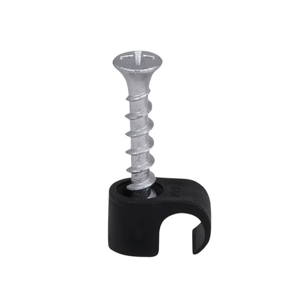 tillex® Screw Clip Round 8-12 Black PH2 x 33mm Box 100 tillex® Screw Clip Round 8-12 Black PH2 x 33mm Box 100