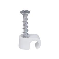 tillex® Screw Clip Round 8-12 White TX20 x 33mm Box 100
