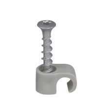 tillex® Screw Clip Round 8-12 Grey TX20 x 33mm Box 100