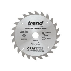 Trend CSB/16024 CraftPro Plunge Saw Blade 160 x 20mm x 24T