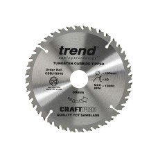 Trend CSB/18040 CraftPro Saw Blade 180 x 30mm x 40T