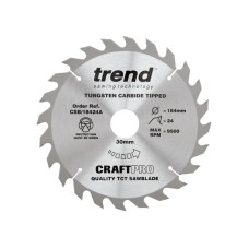 Trend CSB/18424A CraftPro Circular Saw Blade 184 x 30mm x 24T