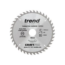 Trend CSB/18440A CraftPro Circular Saw Blade 184 x 30mm x 40T