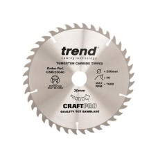 Trend CSB/23040 Craft Pro Saw Blade 230 x 30mm x 40T